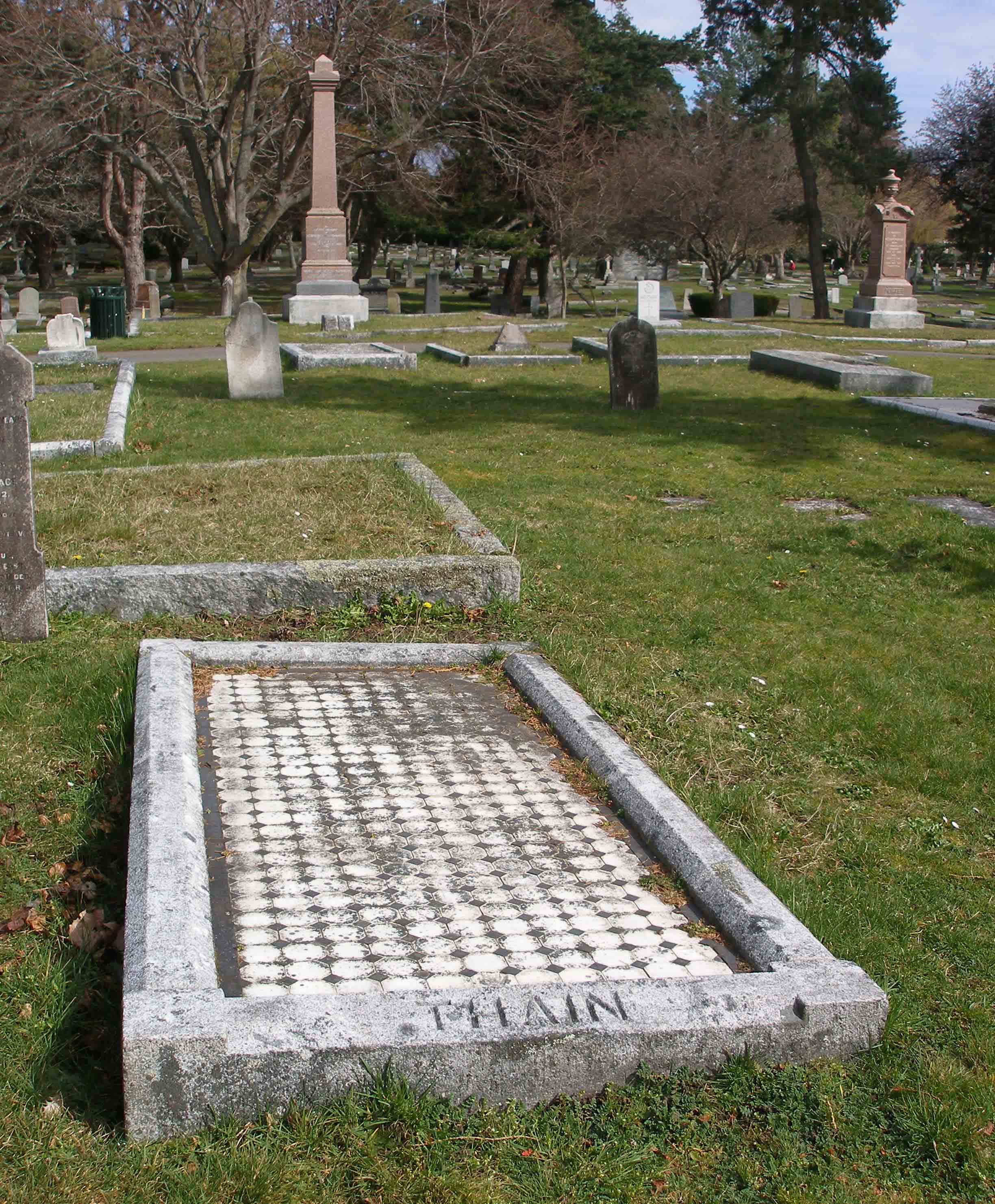 John N. Thain grave, Ross Bay Cemetery, Victoria, B.C.
